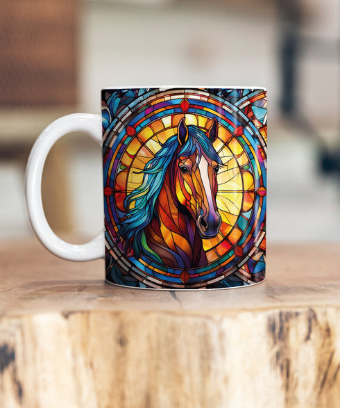 Horse Suncatcher Artwork Ceramic Mug